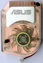 ASUS nvidia Geforce 6600 GT video graphic card heatsink / fan