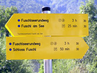 Footpath Sign, Fuschl, Austria